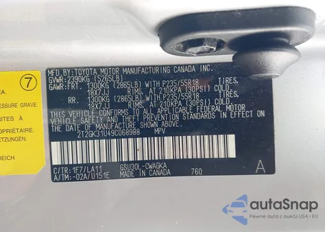 2009 Lexus Rx 350 z USA, uszkodzony, nr VIN 2T2GK31U49C068988